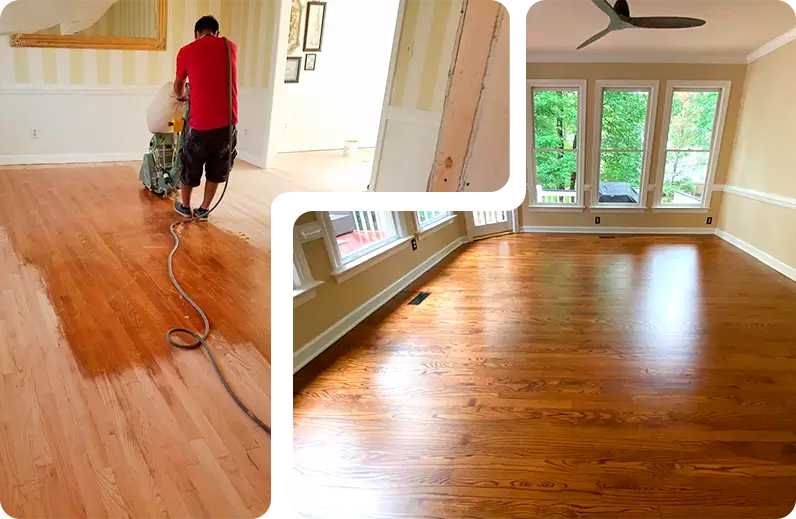 Main hardwood refinishing service image – Morrisville NC