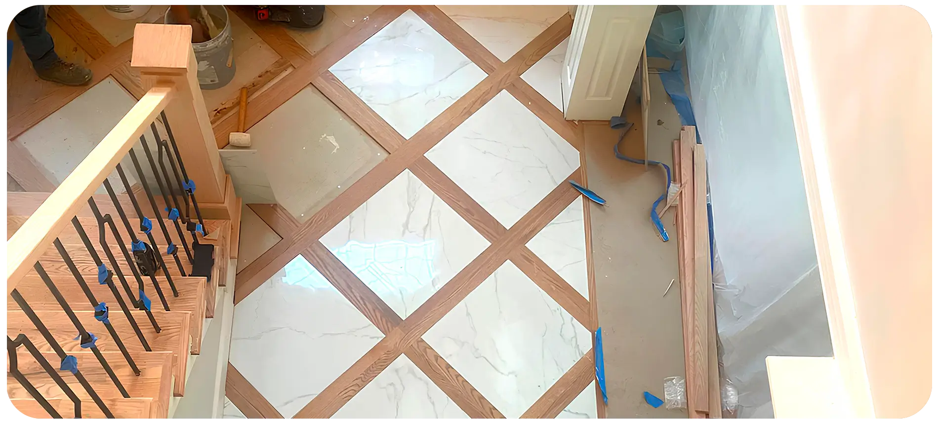 Hardwood flooring services in all Triangle areas