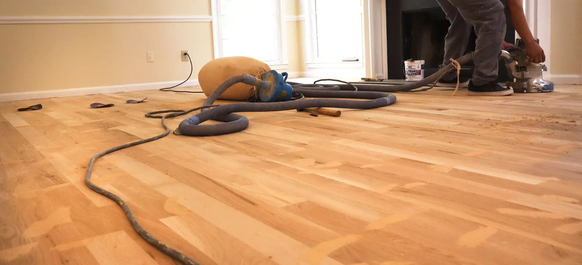 Hardwood floor refinishing service background – Morrisville-Raleigh