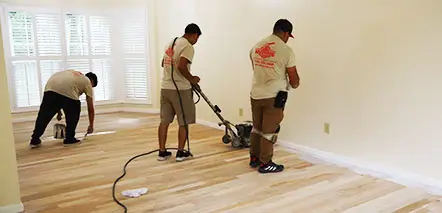 Our hardwood flooring team ready to serve all cities across the Triangle