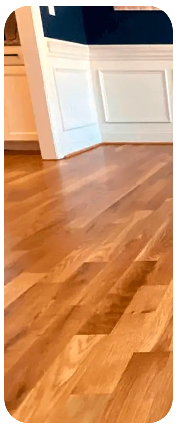 Customer hardwood floor review banner Raleigh NC