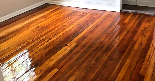 Buff and coat service for Triangle hardwood floors